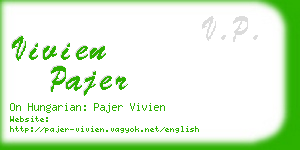 vivien pajer business card